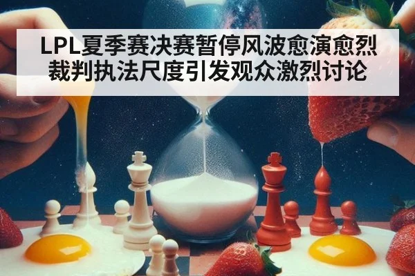 LPL夏季赛决赛暂停风波愈演愈烈 裁判执法尺度引发观众激烈讨论
